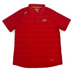 Washington‎ Capitals Shirt Men's XL Red Reebok Center Ice Collection Polo NHL